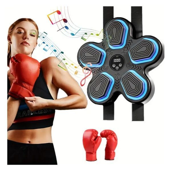 Музичний боксерський тренажер Music Boxing Target з Bluetooth і вбудованим динаміком + рукавиці 1719 фото