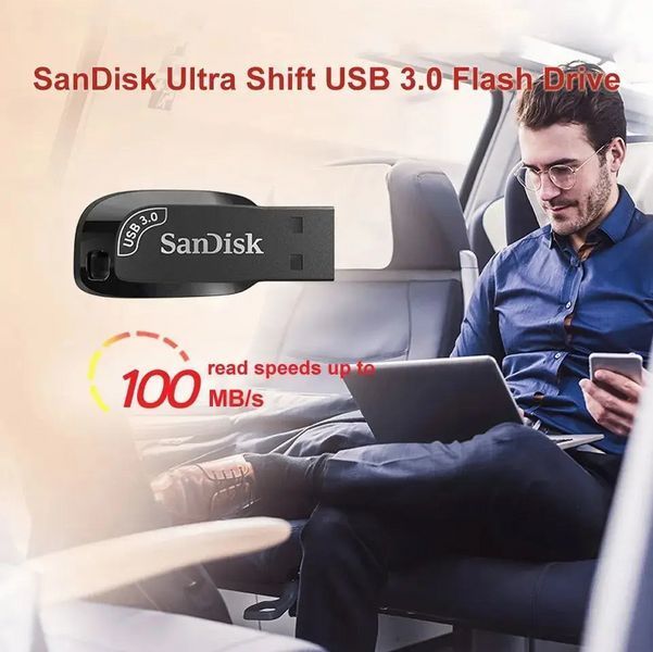 Флешка SanDisk 64 GB USB 3.0 Black 0199 фото