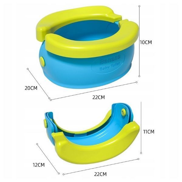 Складной дорожный детский туалетный горшок Banana Baby Toilet 0922 фото
