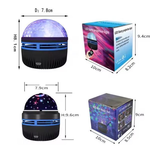 Обертаючий нічник Star Projector Lamp RGB Usb 0297 фото