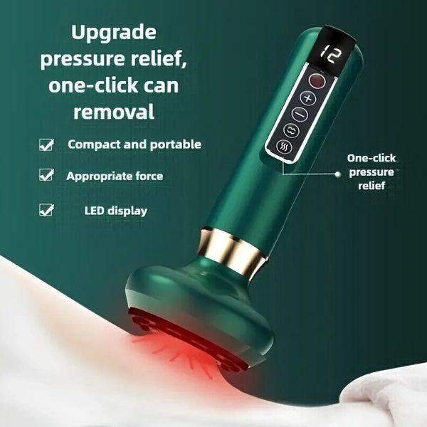 Вакуумний масажер від целюліту з підігрівом та USB, 12 режимів, Білий 1625 фото