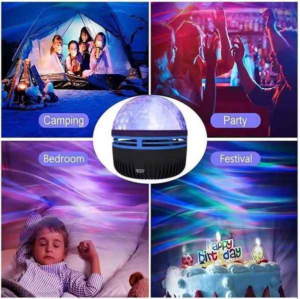 Обертаючий нічник Star Projector Lamp RGB Usb 0297 фото
