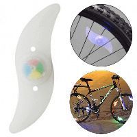 Велосипедный светодиодный фонарик на спице катафот RGB 0929 фото