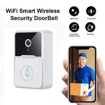 Розумний відеодомофон бездротовий дверний дзвінок Escam X3 WiFi IP 0483 фото