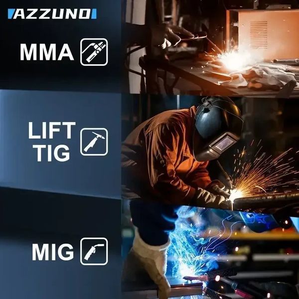 Сварочный полуавтоматический аппарат AZZUNO MMA-250F / Инверторный полуавтомат для профессиональной сварки / Мощность 250А 1717 фото