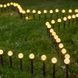 Садовая гирлянда на солнечной батарее Шарики 20 LED в грунт 1597 фото 2