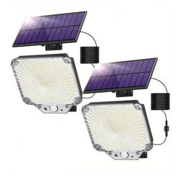 Сонячний прожектор із датчиком руху, 234LED, ZH-048R, White Light 2 шт. 1567 фото