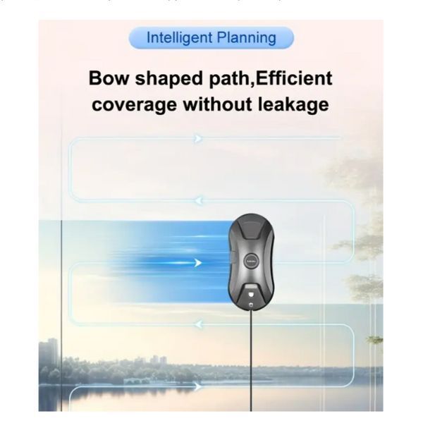 Робот для мойки окон PuRuKai HCR-11 Inspire IQ Cleaner с распылением воды черный 1653c фото