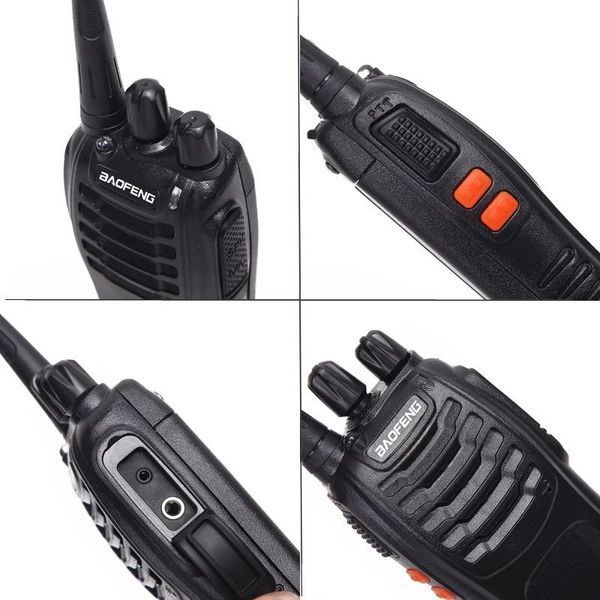 Комплект раций Baofeng BF-888S (2 шт) / Мощные 5W радиостанции / Расстояние 10 км / Профессиональные 16 каналов 0488 фото