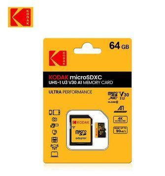 Карта пам'яті Kodak micro SD 64Gb U3 A1 class 10 + адаптер 0158 фото