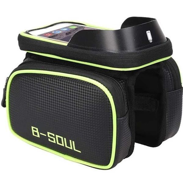 Велосумка на раму B-Soul C2R Touch Screen Green 0931 фото