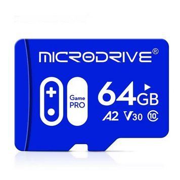 Карта пам'яті TF microSD Microdrive Class 10 A2 v30 на 64 Gb 0025b фото