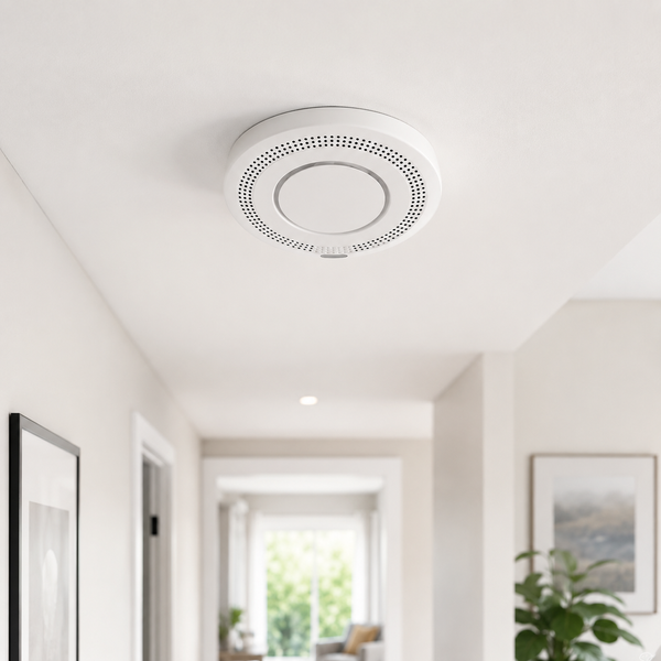 Датчик дыма Wi-Fi Tuya Smart Life для дома | Беспроводной пожарный извещатель 2093 фото