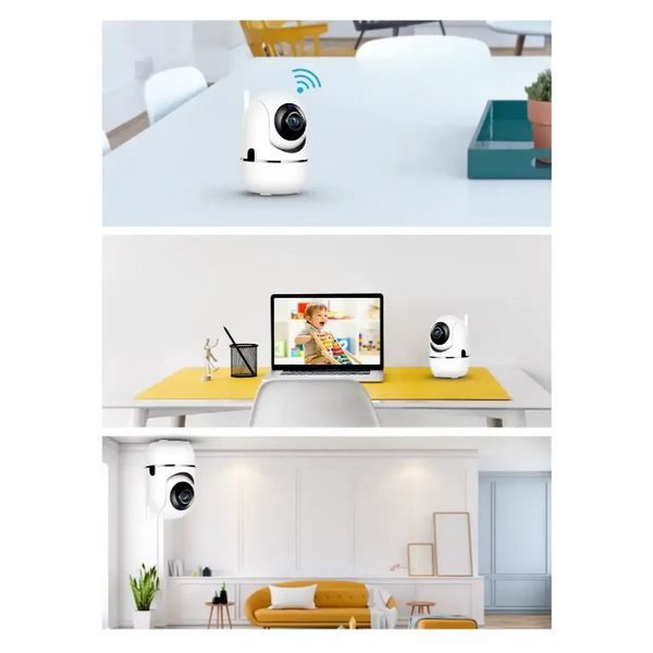 Wi-Fi камера відеоспостереження з датчиком руху та нічним баченням Z-IOT CAM white 1367e фото