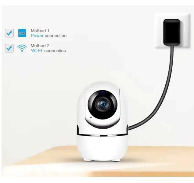 Wi-Fi камера відеоспостереження з датчиком руху та нічним баченням Z-IOT CAM white 1367e фото