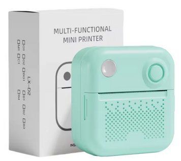 Портативний міні термопринтер LX-D3 Mint Green(CYAN) 2057a фото