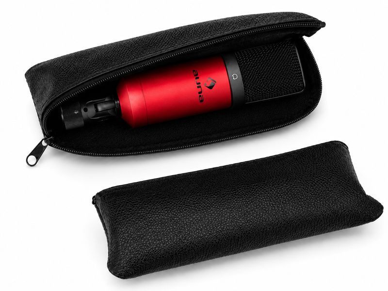 Мікрофон студійний Auna Pro MIC-900 USB червоний з кріпленням &laquo;павук&raquo; / конденсаторний мікрофон для стрімів і подкастів / USB-мікрофон для запису голосу 2159d фото