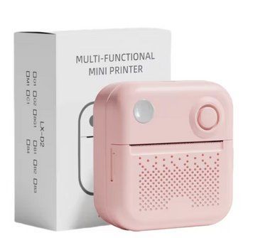 Портативний міні-термопринтер LX-D3 Pink 2057 фото