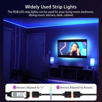 Світлодіодна стрічка 5М USB RGB з підсвічуванням 0236 фото