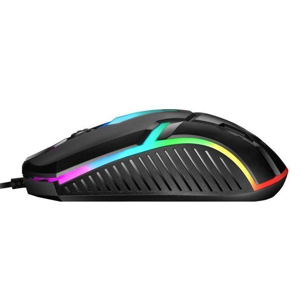 Игровая проводная компьютерная мишка с подсветкой limeide s1 e-spotrs Black 0075 фото