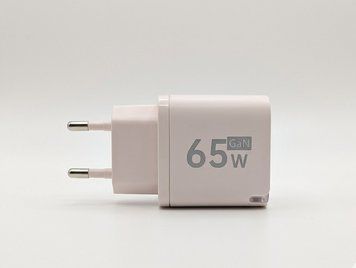 Мережевий зарядний пристрій Essager 65W / 1xUSB-C / 1xUSB-A / Pink / GaN / Швидка зарядка / Для телефона / Для планшета 0012b фото