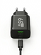 Зарядний пристрій GaN 65W Black / Мережевий Адаптер 1xUSB-C 1xUSB-A / Швидка Зарядка 0012 фото 2