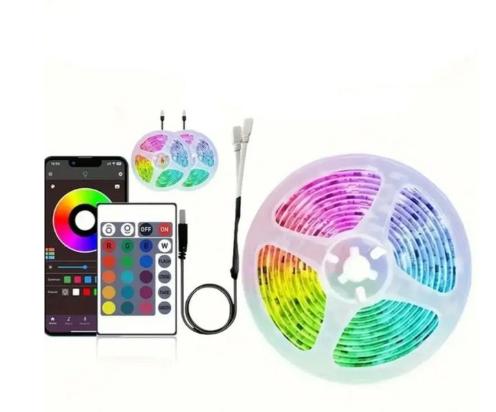 Светодиодная лента Bluetooth 30 м RGB USB SMD5050 (2 катушки) 0833 фото