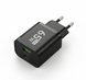 Зарядний пристрій GaN 65W Black / Мережевий Адаптер 1xUSB-C 1xUSB-A / Швидка Зарядка 0012 фото 1