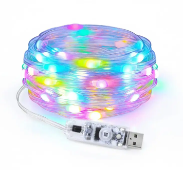 Гірлянда usb,5M.LotusLampX,RGB 2071a фото