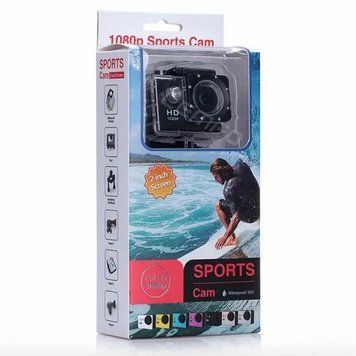 Екшн-камера Full HD Waterproof 30M, Black 0487 фото