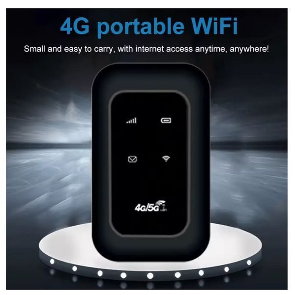 Портативный Wi-Fi роутер 4g/5g, 2100mah,100Mbps, black 2017a фото