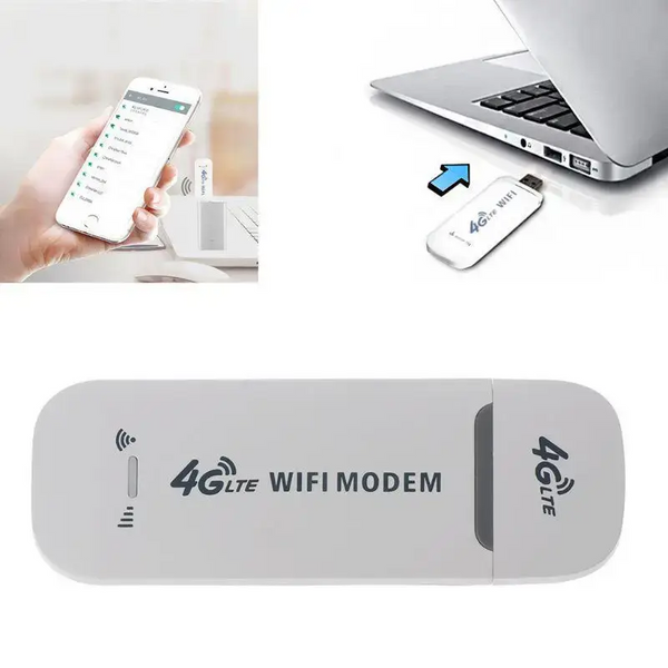 Беспроводной USB Модем 4G LTE White / Роутер 150 Мбит/с Под SIM-карту / Мобильный Интернет 1167a фото