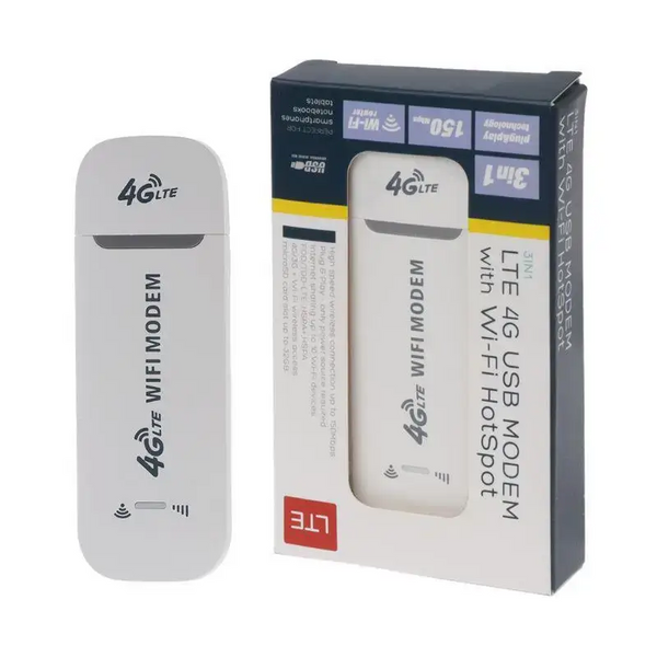 Беспроводной USB Модем 4G LTE White / Роутер 150 Мбит/с Под SIM-карту / Мобильный Интернет 1167a фото