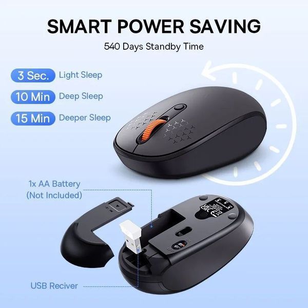 Беспроводная мышка Baseus F01A Wireless Mouse 2.4GHz 0475 фото