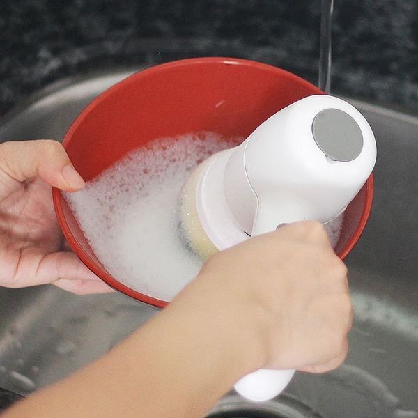 Бездротова побутова щітка для чищення, що обертається Electric Cleaning Brush 0461 фото