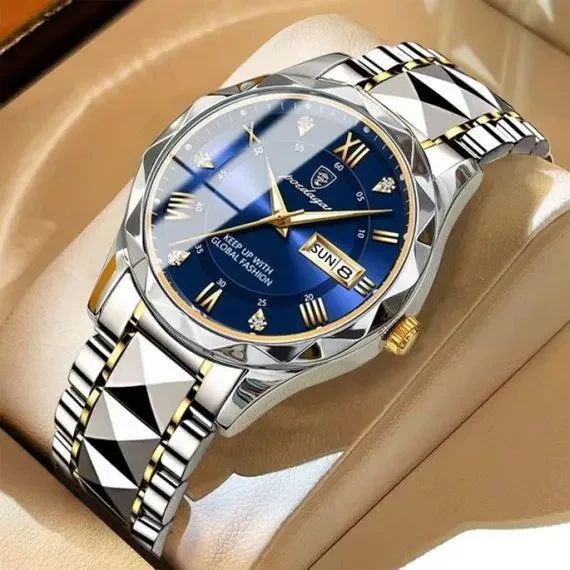 Мужские часы Poedagar Stava Blue / Классические наручные часы 1315с фото