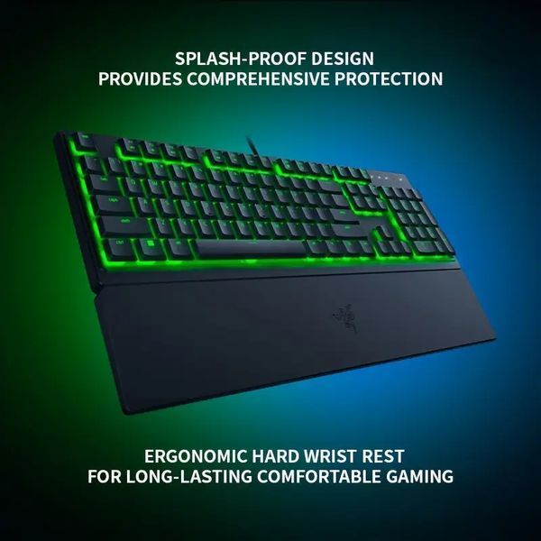 Ігрова геймерська клавіатура RAZER ORNATA V3X, Black (Чорна) 1484 фото