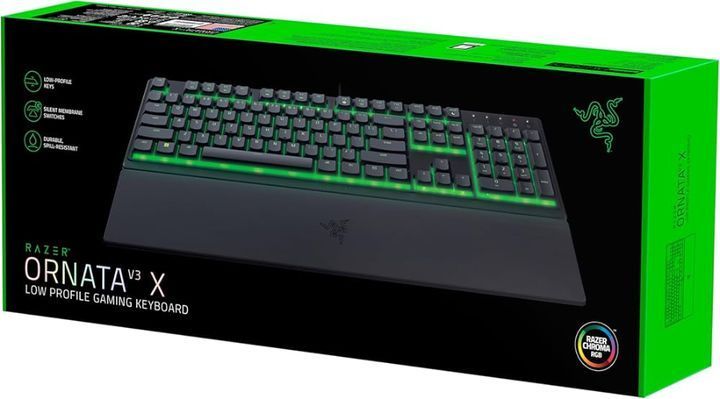 Ігрова геймерська клавіатура RAZER ORNATA V3X, Black (Чорна) 1484 фото