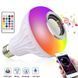 Светодиодная RGB лампочка с Bluetooth колонкой E27 12W 0259 фото 3