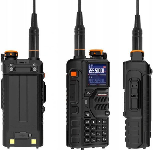 Портативная тактическая рация Baofeng K5PLUS / Мощная 10W / Дальность до 15 км / Профессиональная двухдиапазонная 1343 фото