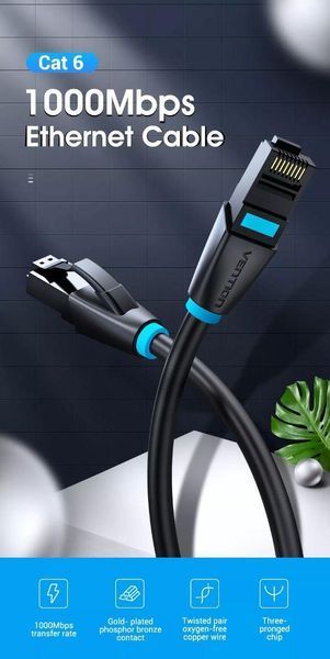 Гибкий патч-кабель Vention Cat-6 Ethernet 0016 фото