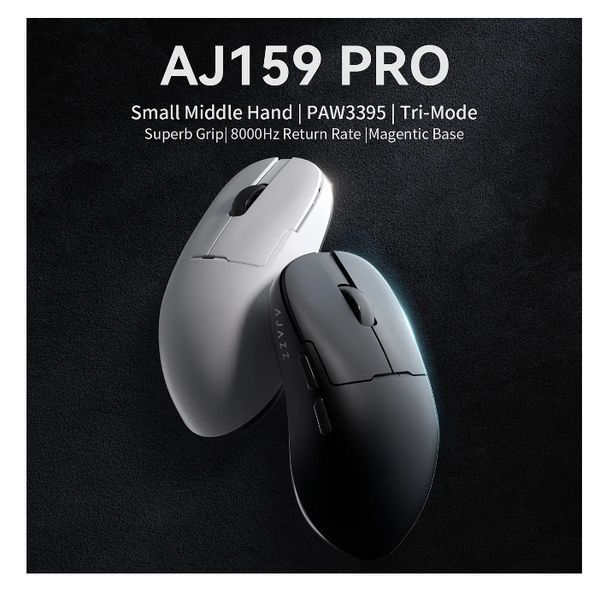 Беспроводная компьютерная игровая мышь AJAZZ с зарядной станцией AJ59PRO, Black (Черная) 1481a фото