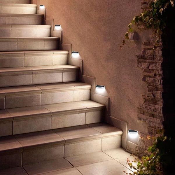 Міні світлодіодний сонячний настінний світильник Solar Powered 6LED white 0284 фото
