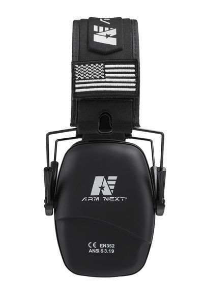 Оригинальные военные тактические наушники Arm Next Black / NRR 25 дБ / Для стрельбы и охоты / Материал ABS 0838 фото