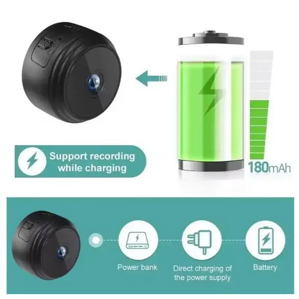 Міні камера IP відеоспостереження Wi-Fi FullHD 1080 Action Camera A9 Black HDWiFiCampPro 0053a фото