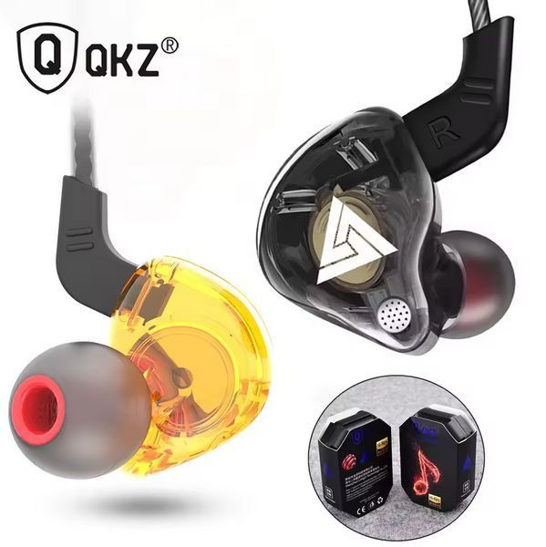 Наушники Qkz ak4 yellow 0113 фото
