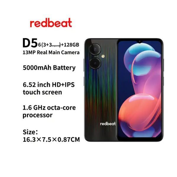 Мобільний телефон Redbeat D5 6/128 black 1466 фото