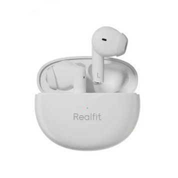 Шумопригнічуючі бездротові навушники Realfit F2 PRO Bluetooth White 0504b фото