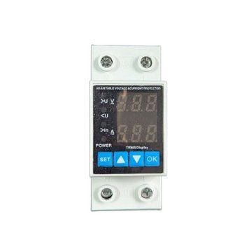 Реле контроля напряжения voltage current protector 63A, белый 2010a фото