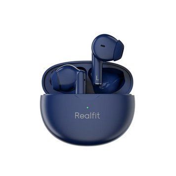 Шумопригнічуючі бездротові навушники Realfit F2 PRO Bluetooth Blue 0504a фото